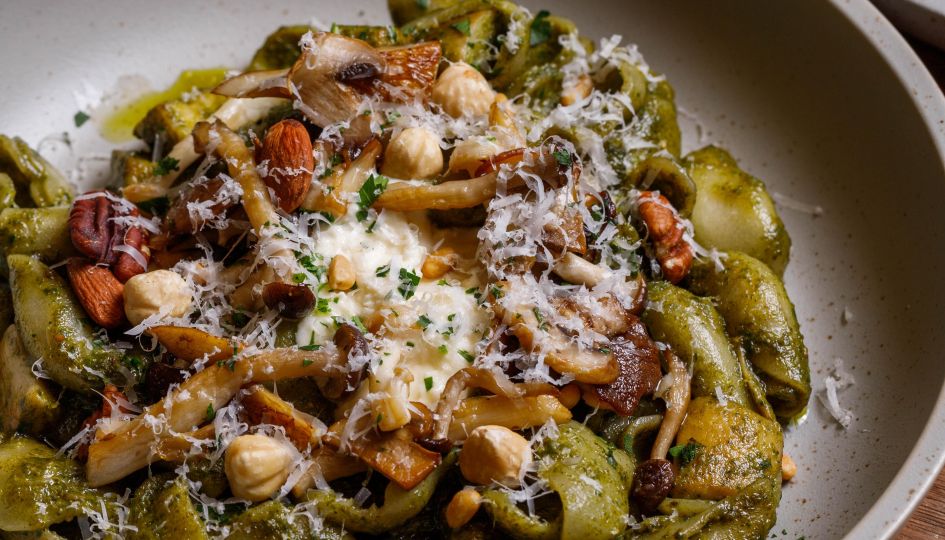 Orecchiette / Pesto / Mushroom / Ricotta